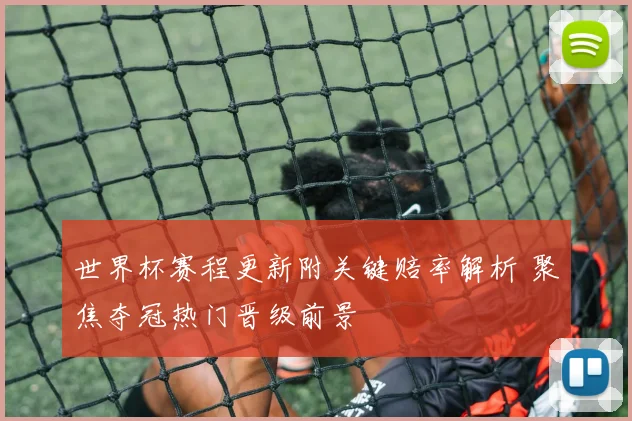 世界杯赛程更新附关键赔率解析 聚焦夺冠热门晋级前景